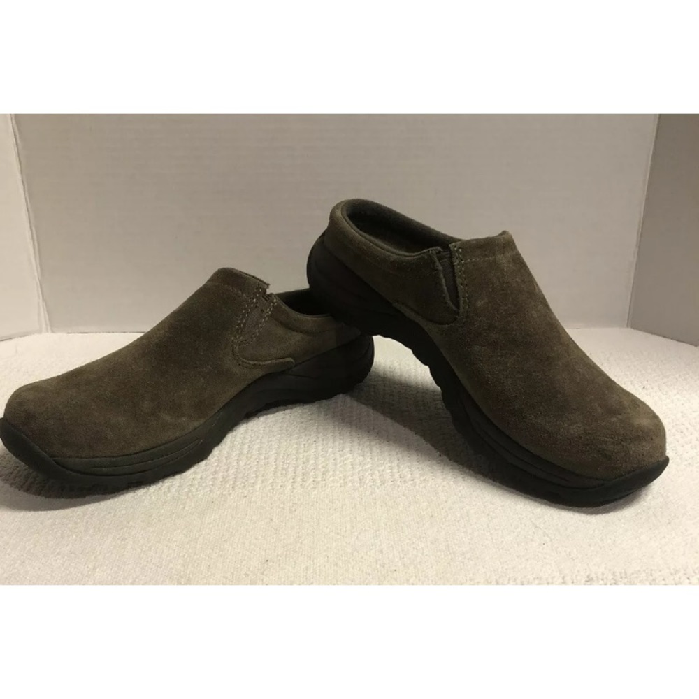 LL Bean Tan Suede Slip On, women’s size 9.5